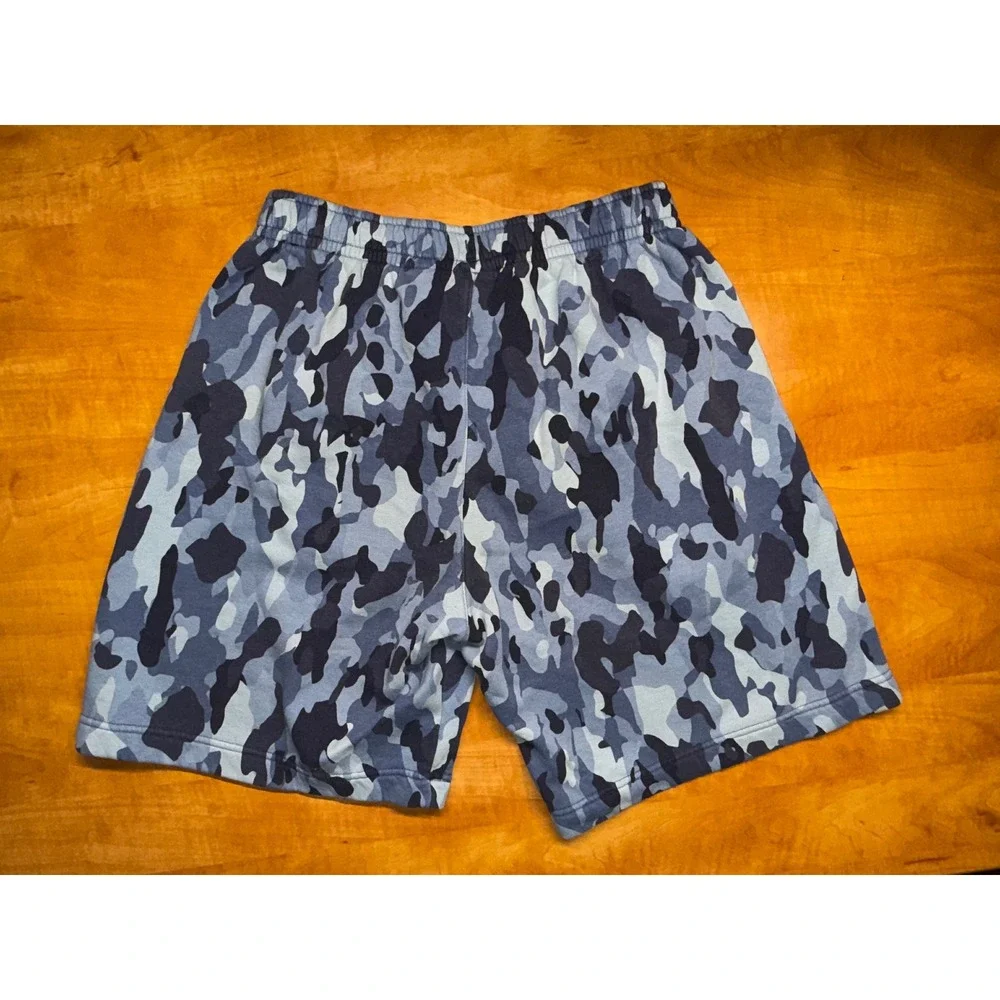 Nike Mens Sportswear Club Fleece Camo Shorts Blue Camouflage Small BV2838-410‎